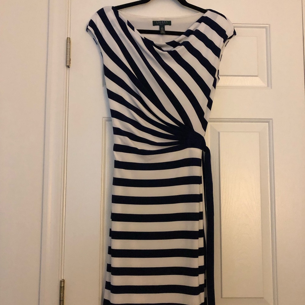 Nautical Ralph Lauren tie-waist dress